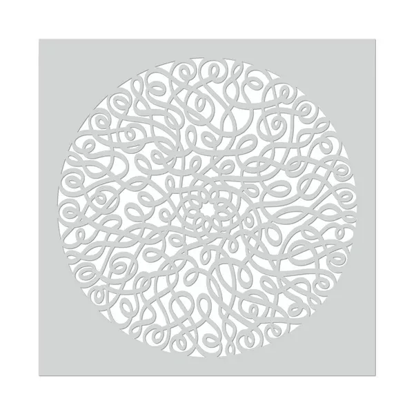 Mandala Swirl Stencil 6x6