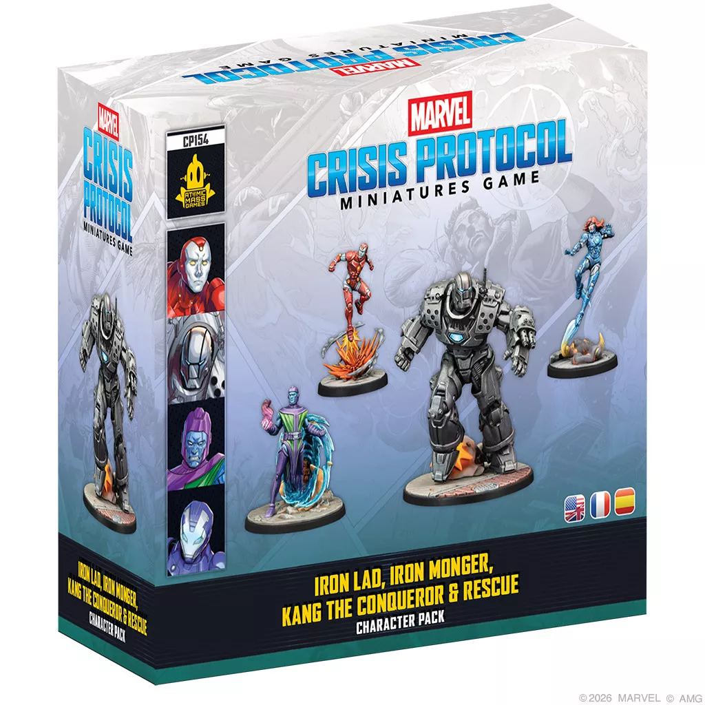 Marvel Crisis Protocol Iron Lad, Iron Monger, Kang the Conqueror & Rescue