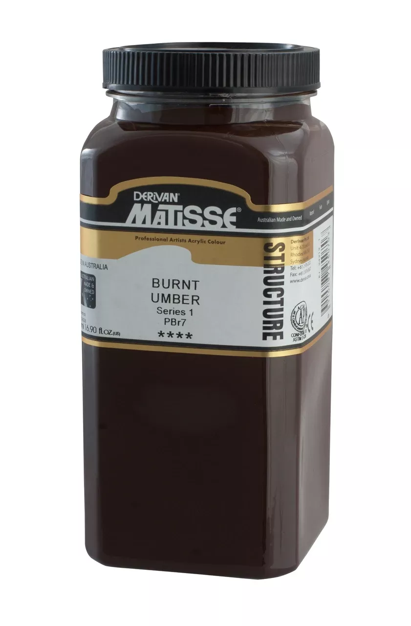 Matisse Structure Acrylic 500ml - Series 1 - Burnt Umber
