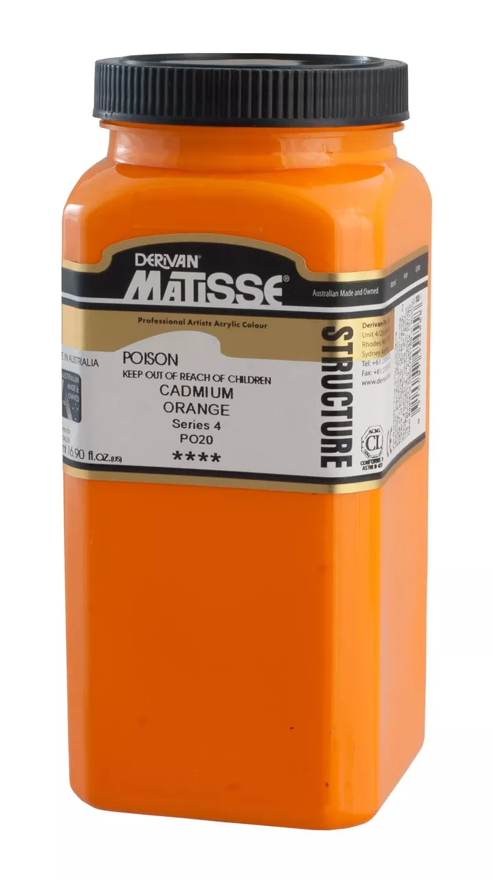Matisse Structure Acrylic 500ml - Series 4 - Cadmium Orange