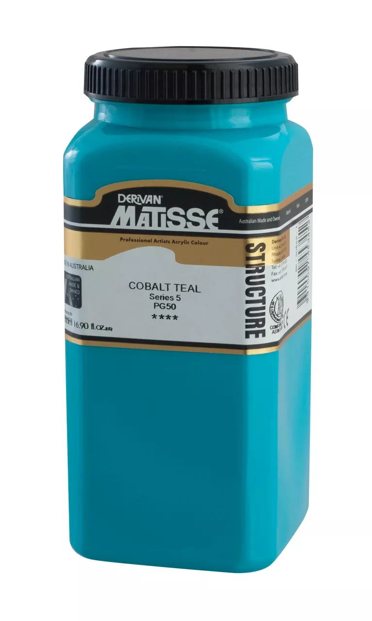 Matisse Structure Acrylic 500ml - Series 5 - Cobalt Teal S5