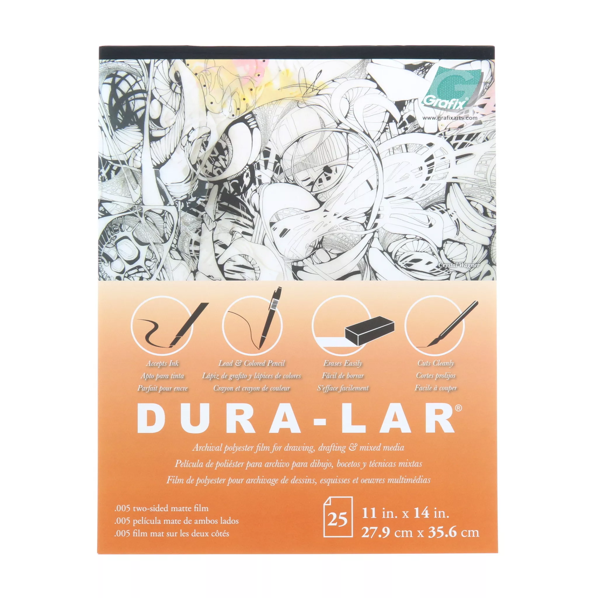 Matte Dura-Lar, 11" x 14" Pad, .005
