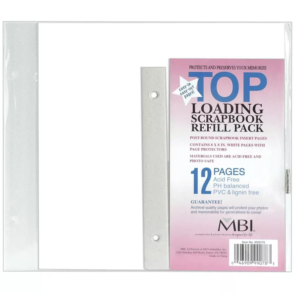 MBI Page Protectors 8"X8" 6/Pkg