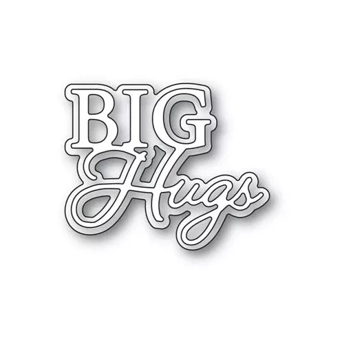 Memory Box BIG HUGS POSH SCRIPT Craft Dies 94528