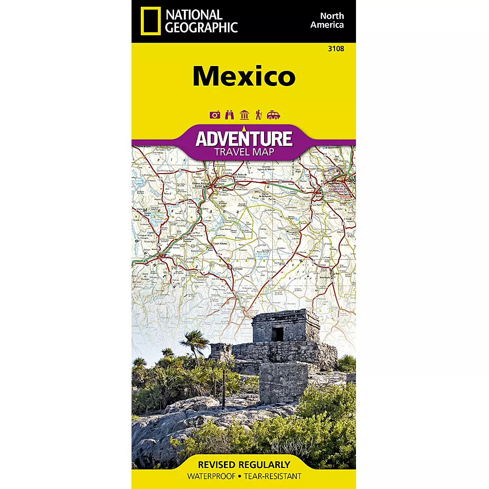 Mexico Adventure Travel Map 3108