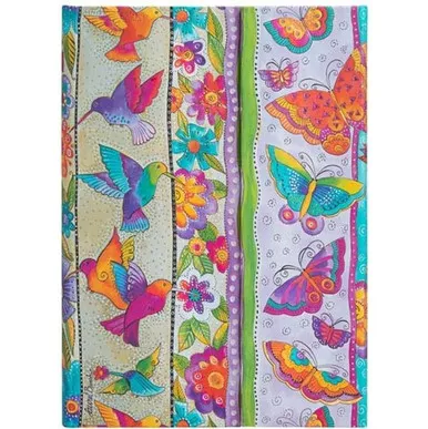 Midi Blank Journal, Hummingbirds & Flutterbyes