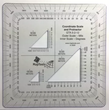 Military Protractor MGRS/UTM