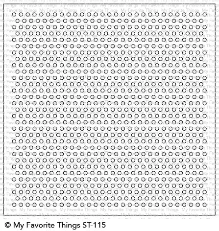 Mini Staggered Circles Stencil*