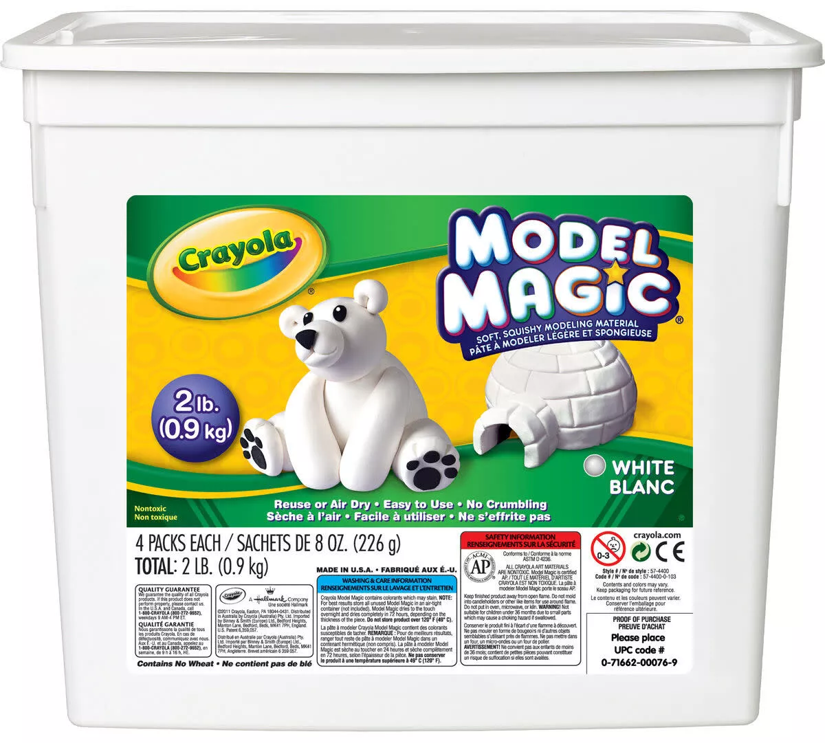 Model Magic 2Lb White Tub