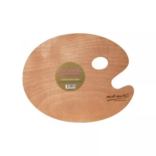 Mont Marte Oval Wood Palette 30x38cm