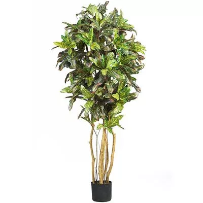 Nearly Natural 5' Croton Silk Tree