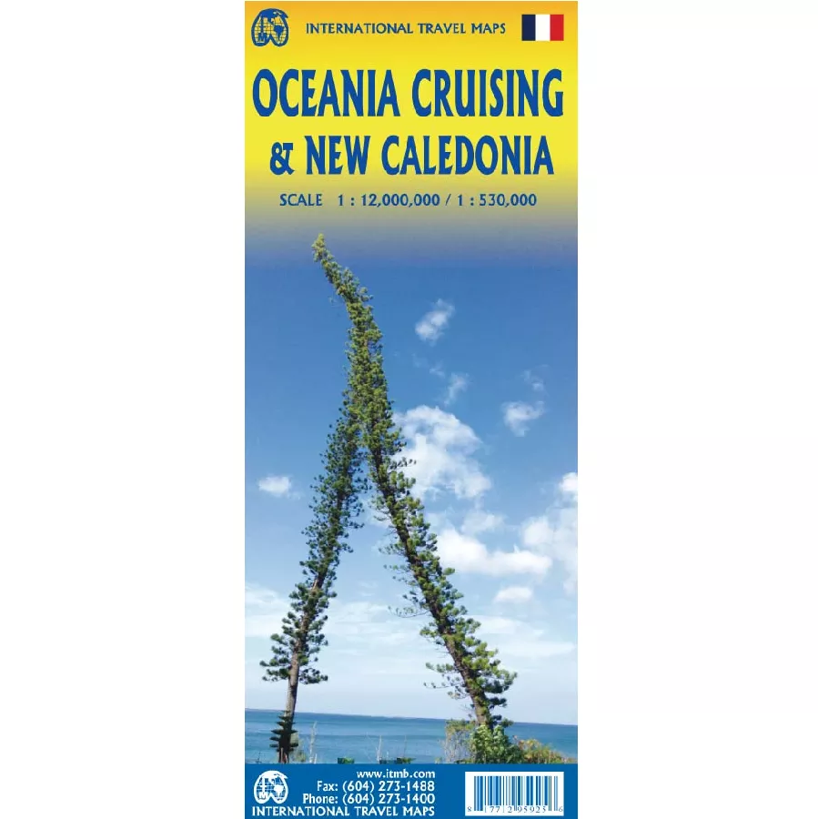 New Caledonia & Oceania Cruising Travel Reference Map