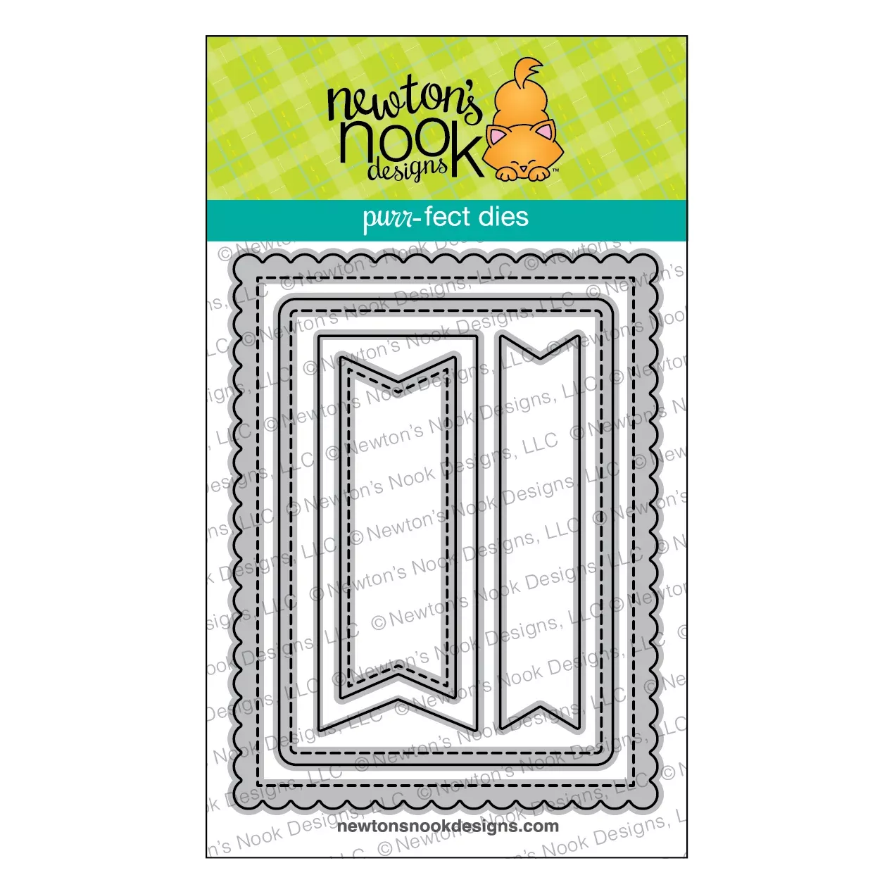 Newton's Nook Designs Frames and Flags Die Set nn1711d05