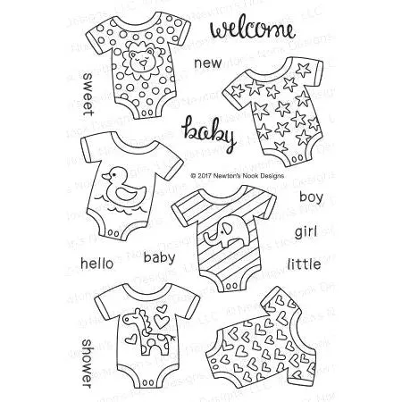 Newton's Nook Designs Lovable Laundry Clear Stamps 20170301