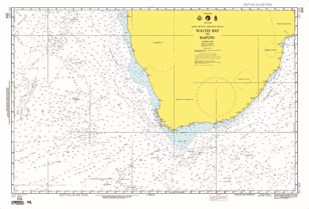 NGA Chart 204: Walvis Bay to Maputo