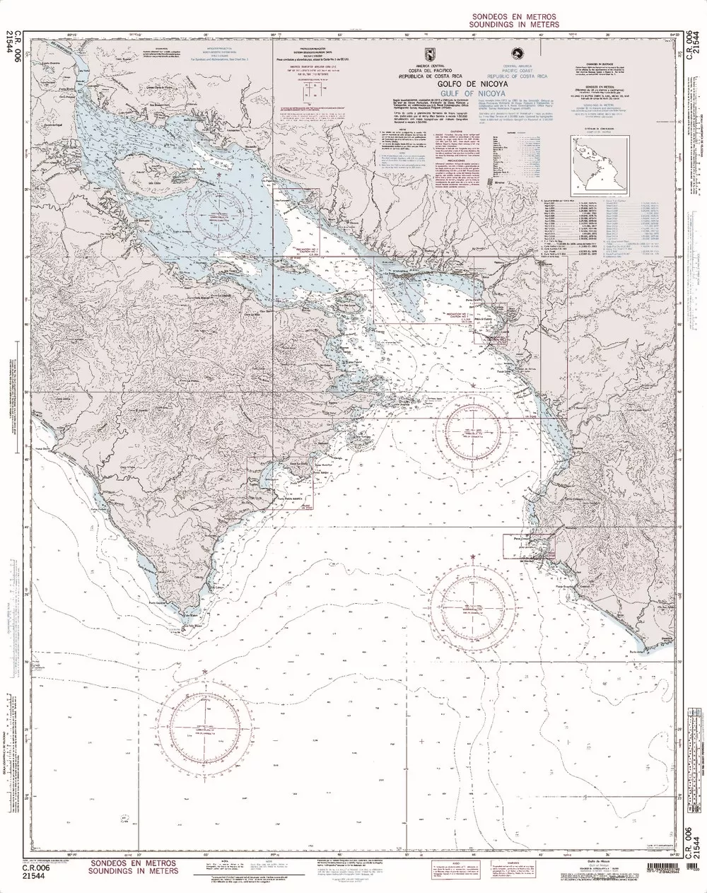 NGA Chart 21544: Golfo de Nicoya