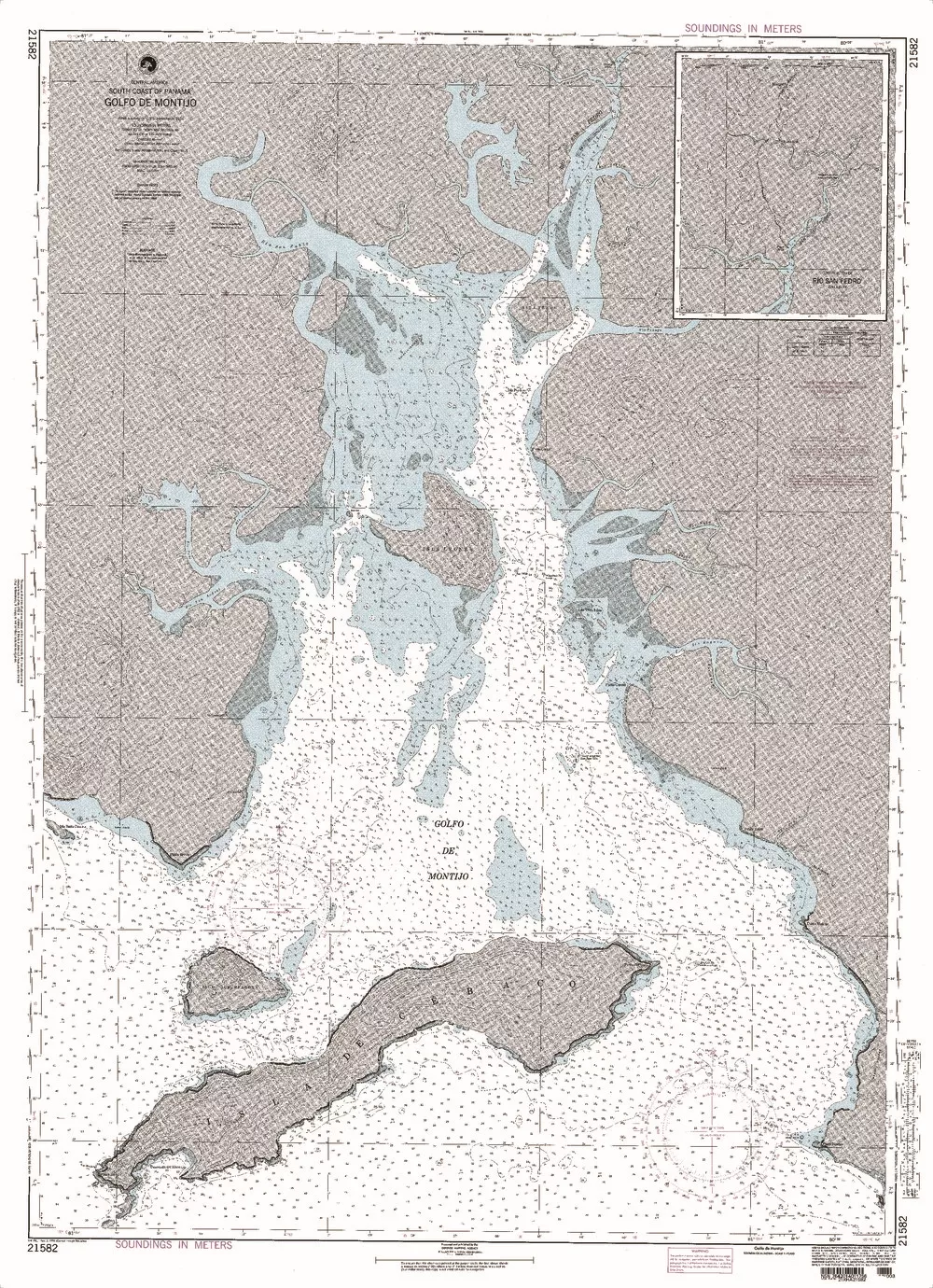 NGA Chart 21582: Golfo de Montijo