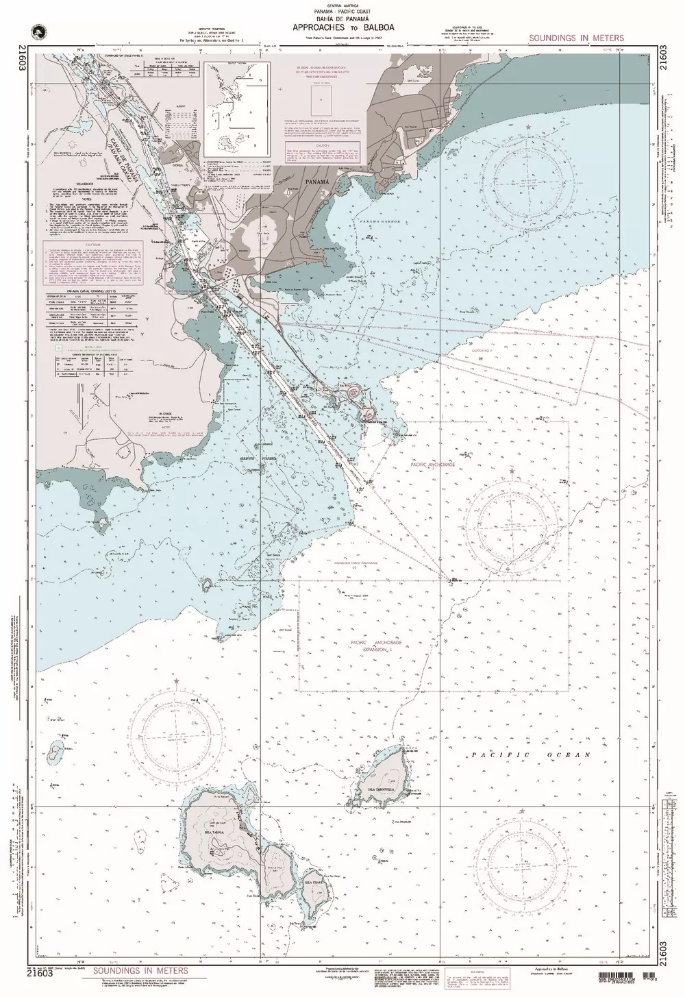 NGA Chart 21603: Approaches to Balboa