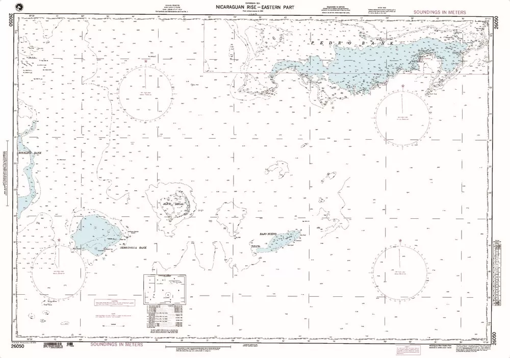NGA Chart 26050: Nicaraguan Rise -- Eastern Part
