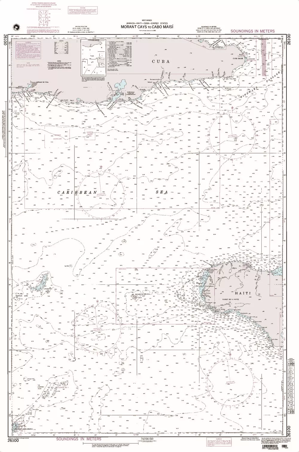 NGA Chart 26100: Morant Cays to Cabo Maisi
