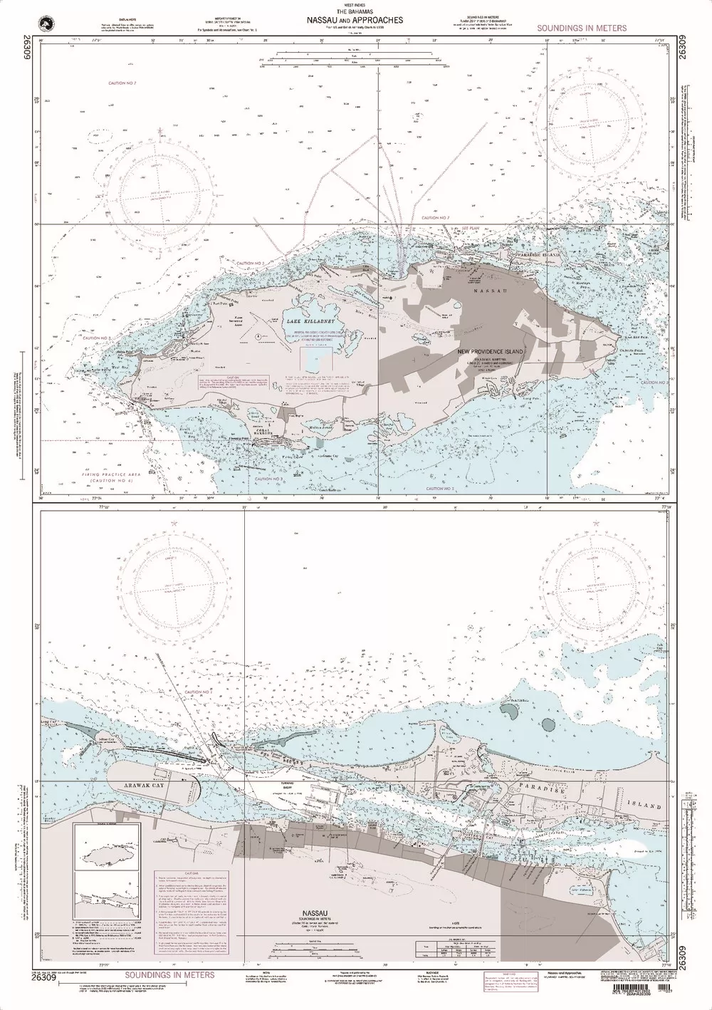 NGA Chart 26309: Nassau and Approaches
