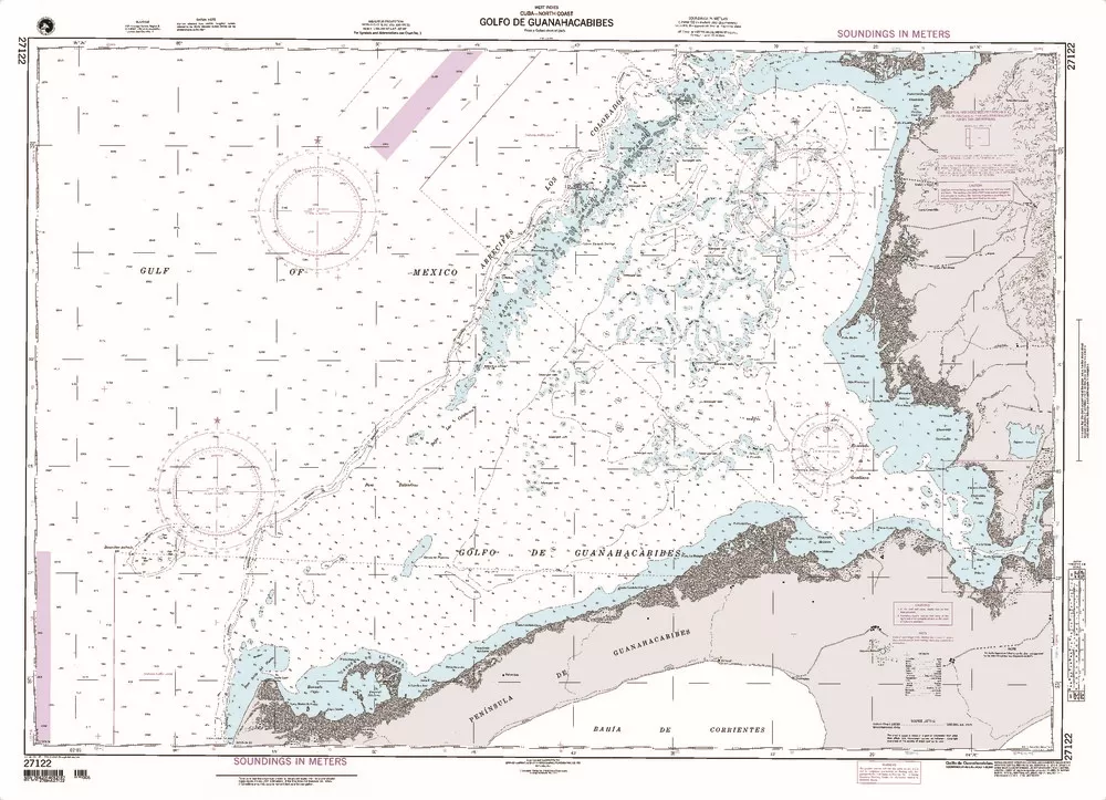 NGA Chart 27122: Golfo de Guanahacabibes