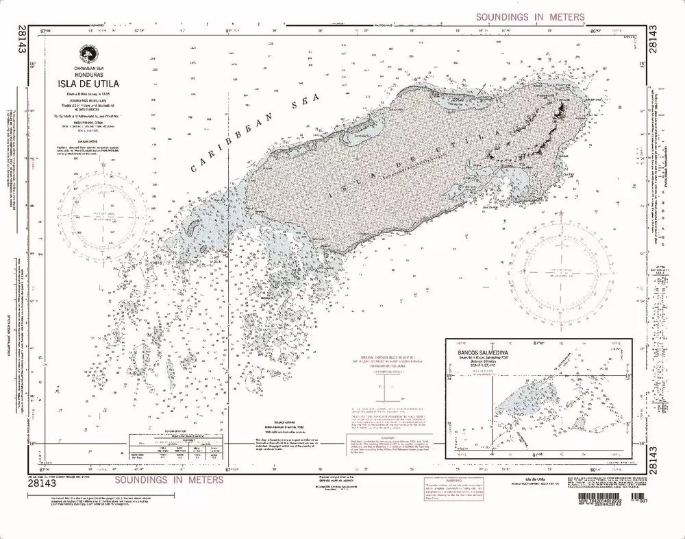 NGA Chart 28143: Isla de Utila