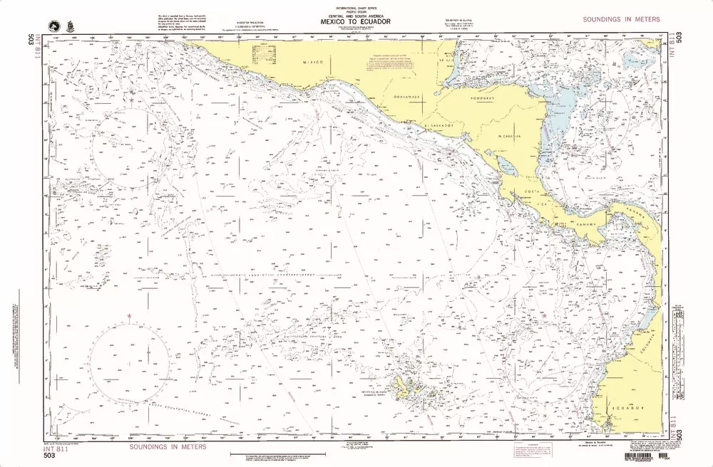 NGA Chart 503: Mexico to Ecuador (Int 811)