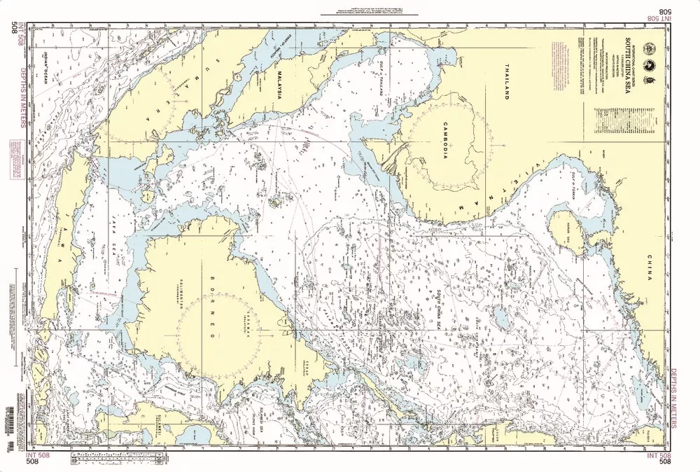 NGA Chart 508: South China Sea