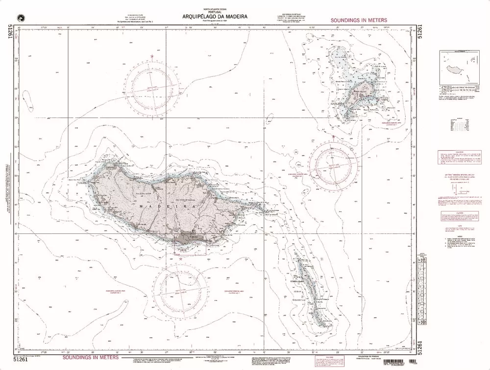 NGA Chart 51261: Arquipelago Da Madeira
