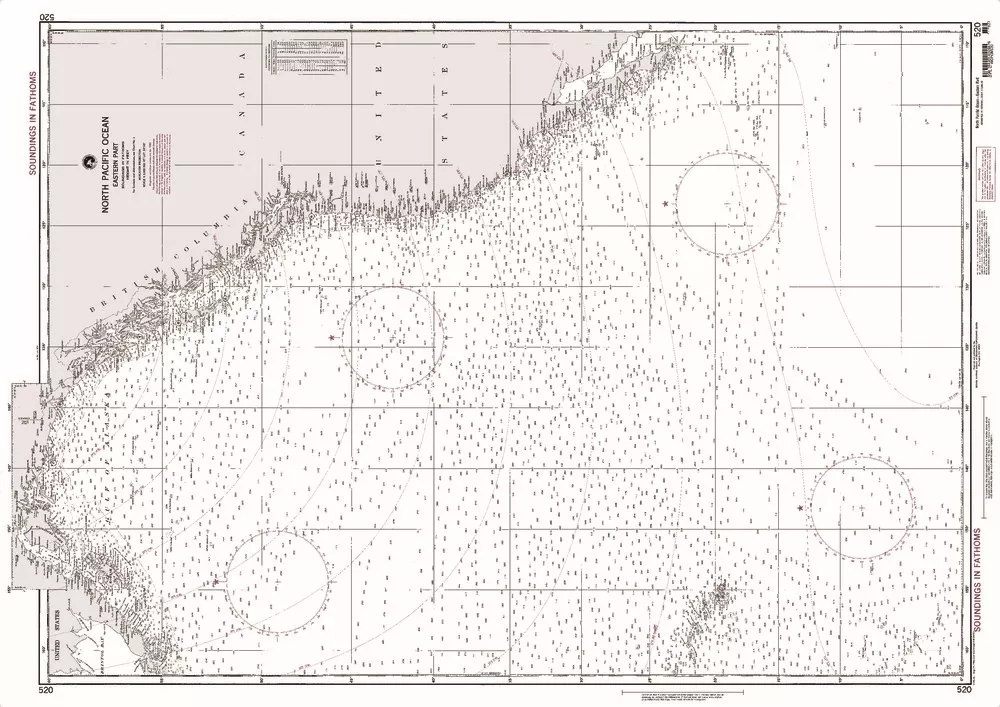 NGA Chart 520: Northern Pacific Ocean