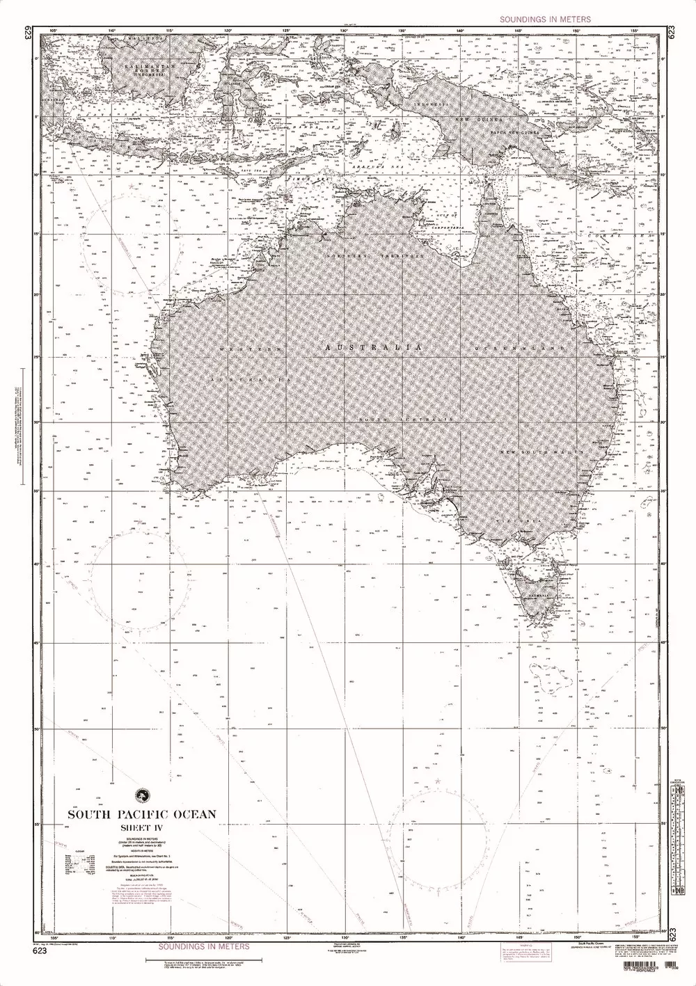 NGA Chart 623: South Pacific Ocean Sheet IV