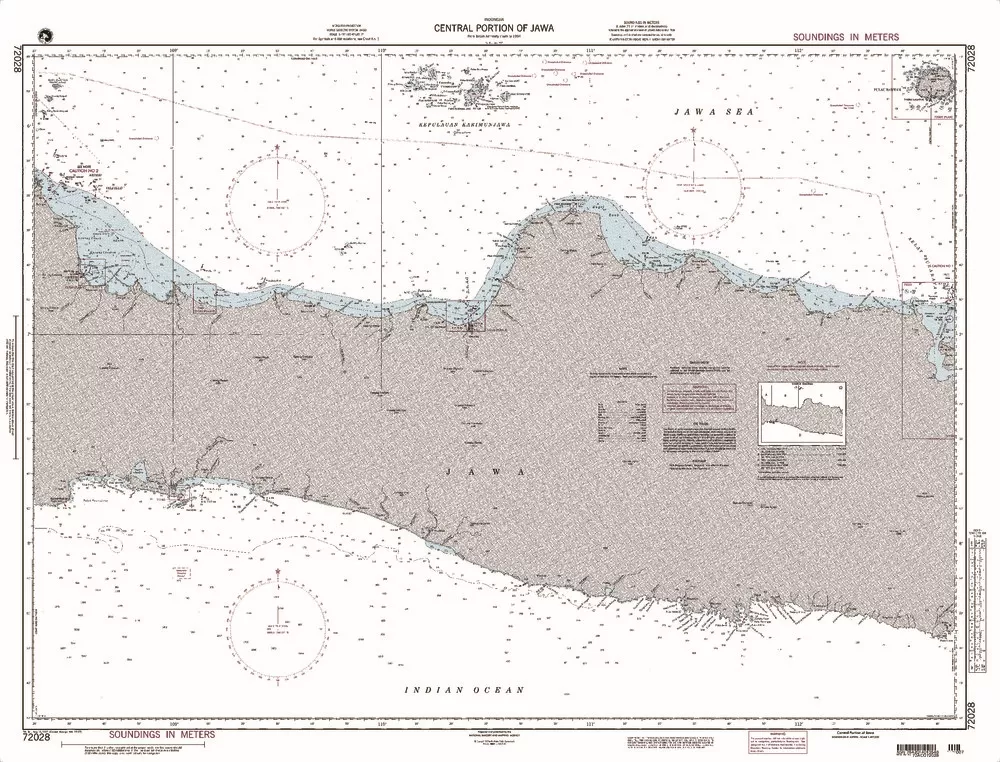 NGA Chart 72028: Central Portion of Java