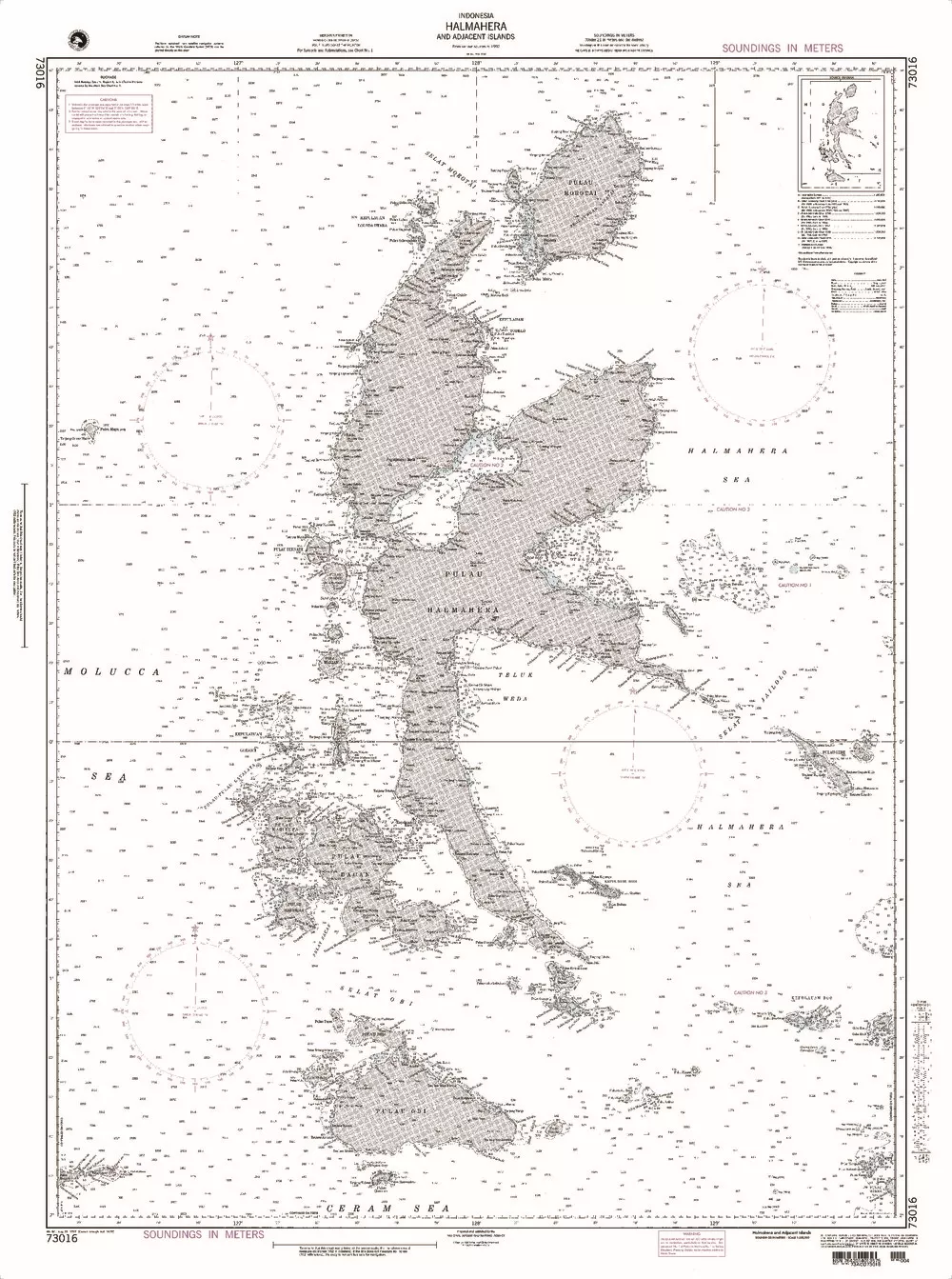 NGA Chart 73016: Halmahera and Adjacent Islands