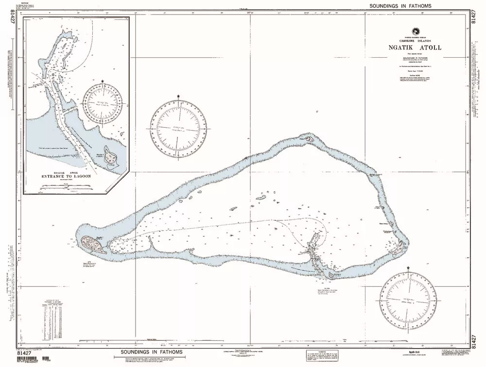 NGA Chart 81427: Ngatik Atoll Caroline Is