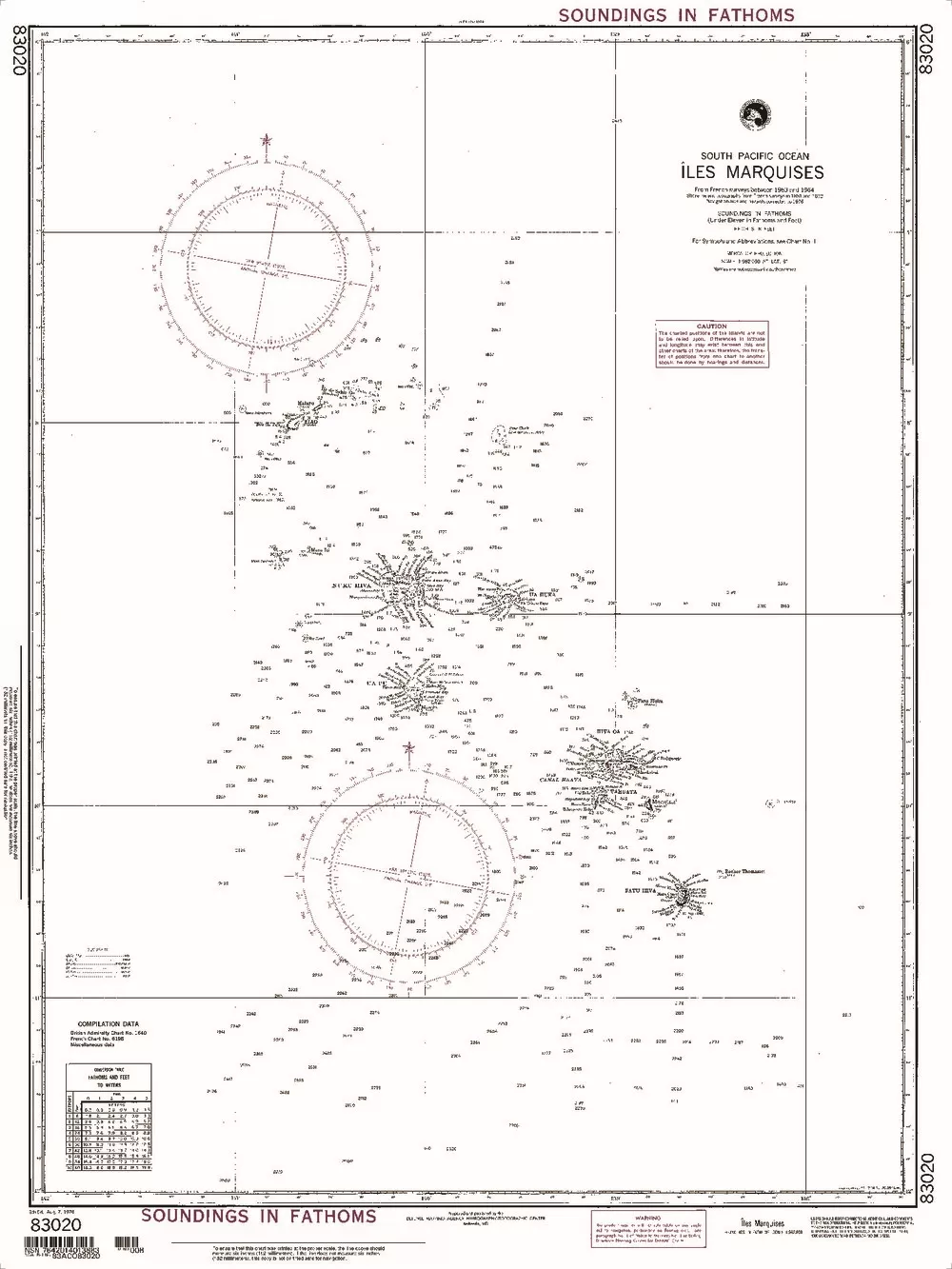 NGA Chart 83020: MarquisesIles