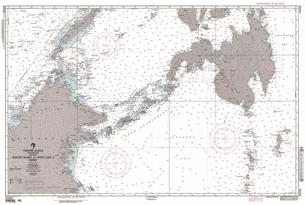 NGA Chart 92006: Philippine Islands - Southern Part