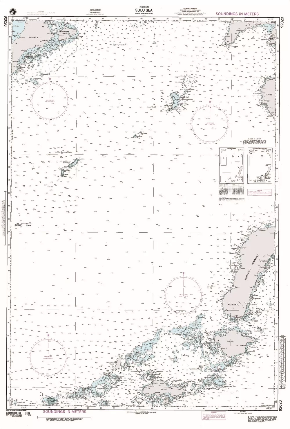 NGA Chart 92020: Sulu Sea
