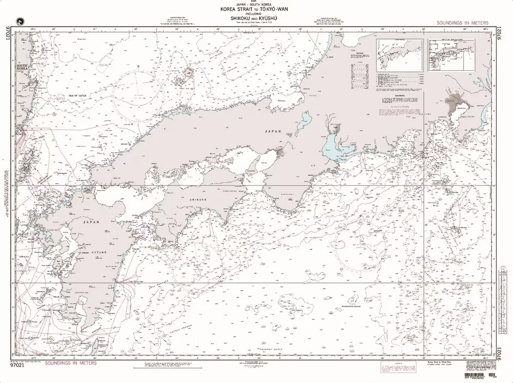 NGA Chart 97021: Korea Strait to Tokyo - Wan