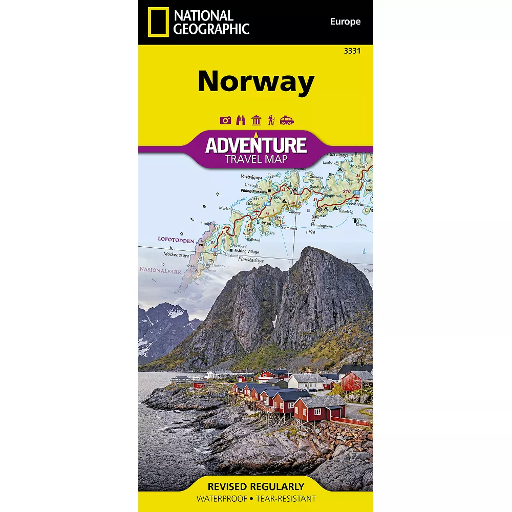 Norway Adventure Travel Map 3331