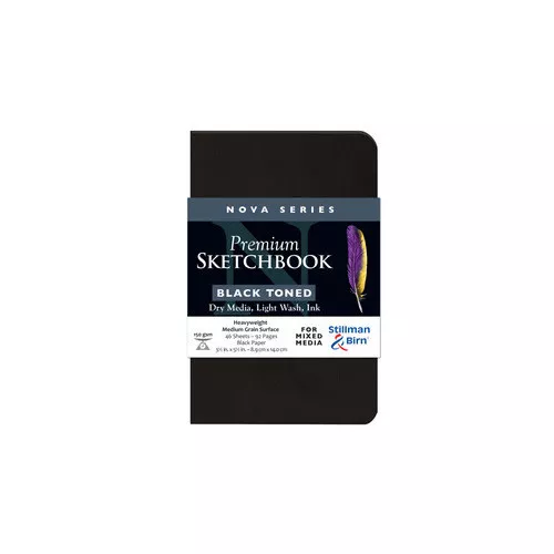 Nova Softcover 3.5X5.5 Black 46Sh