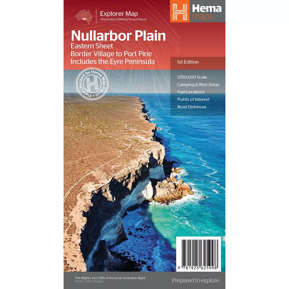 Nullarbor Plain Map: Eastern Sheet