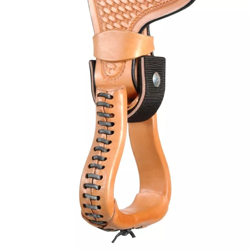 Nylon & Leather Saddle Stirrup Turners Black