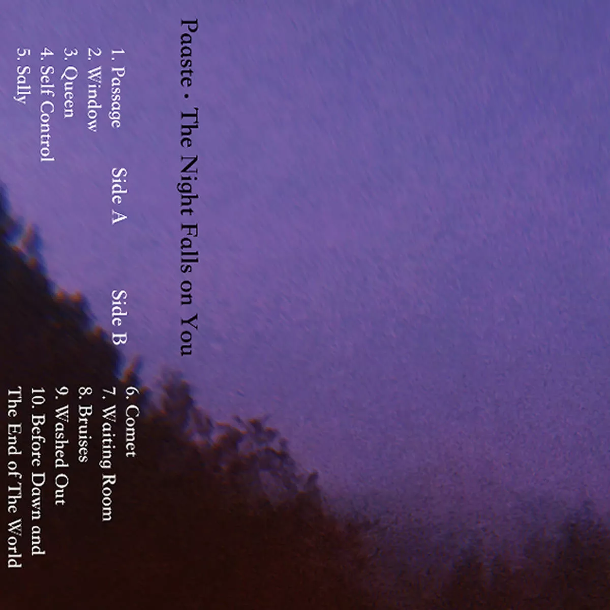 Paaste - The Night Falls On You CS