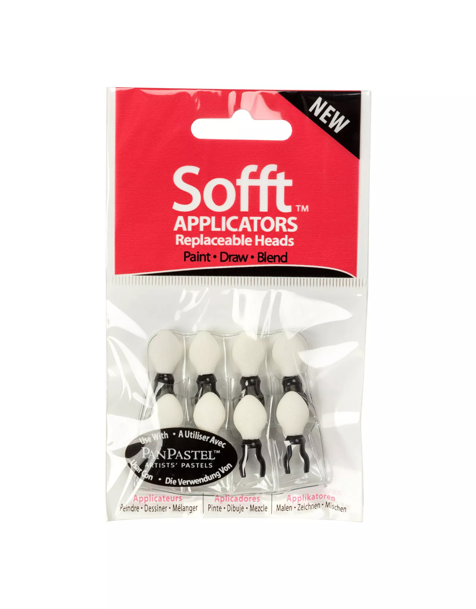 PanPastel Sofft Tools, Applicator Heads, Set of 8