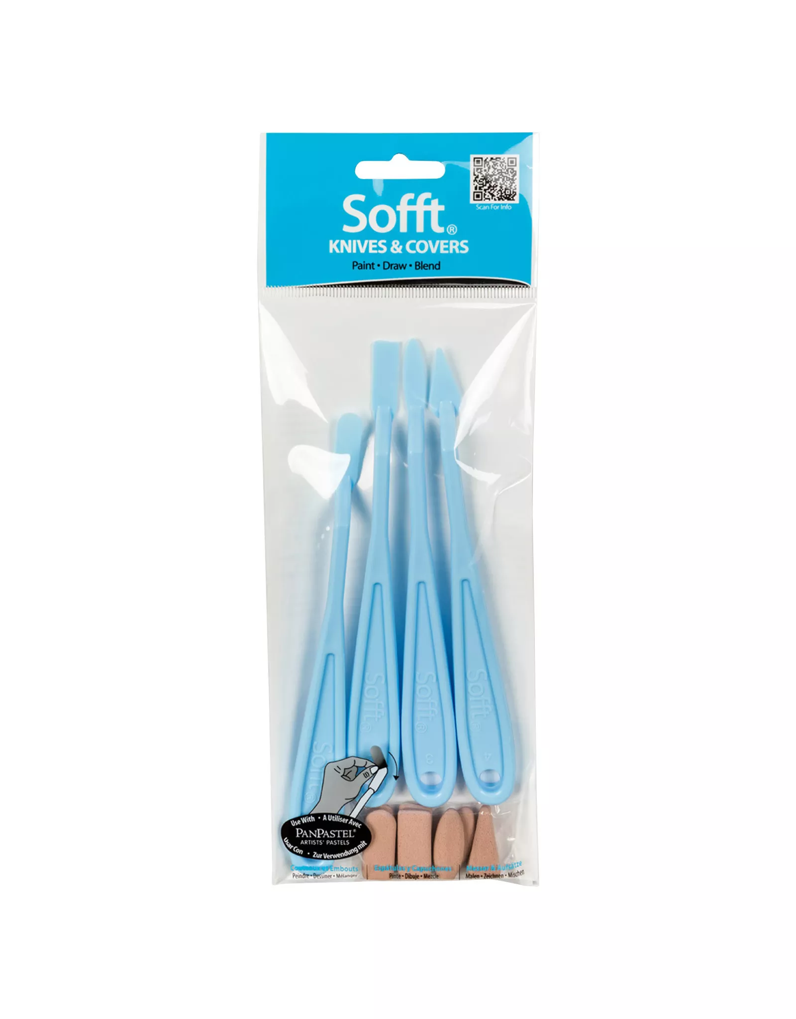 PanPastel Sofft Tools, Knives and Covers, Assorted