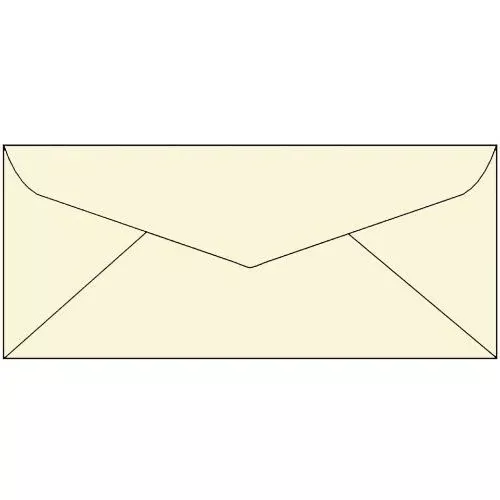 Paper Accents Envelope Letter 9x4 10 pcs pcs Cream Envelope