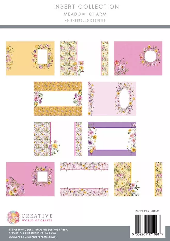 The Paper Boutique Meadow Charm A4 Insert Collection (PB1937)