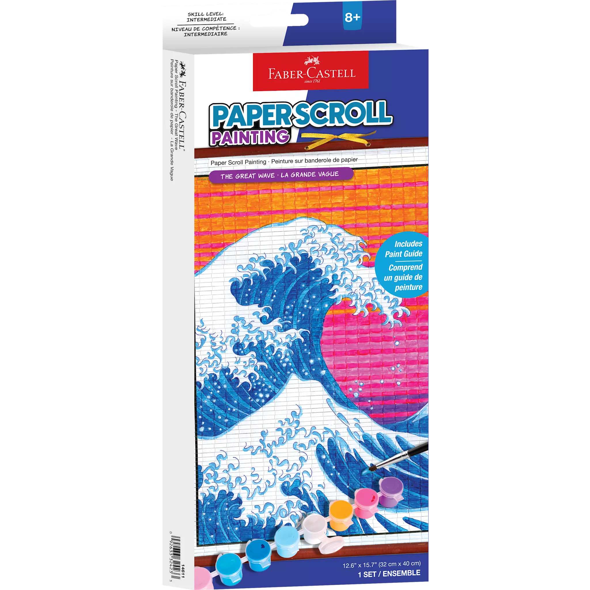 Paper Scroll Coloring - The Great Wave