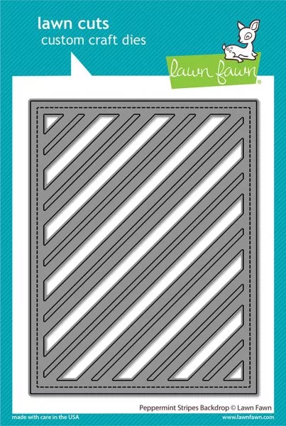 Peppermint Stripes Backdrop - Dies - Lawn Fawn